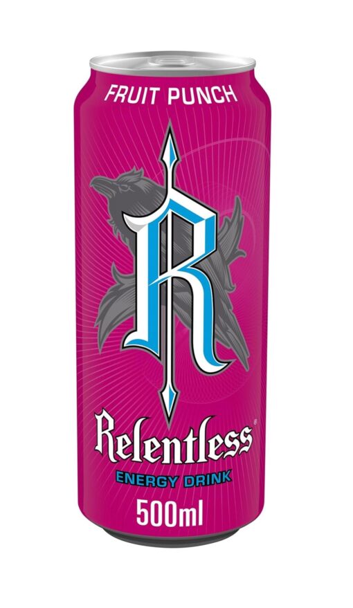 Relentless Fruit Punch Energy Drink 500ml Can