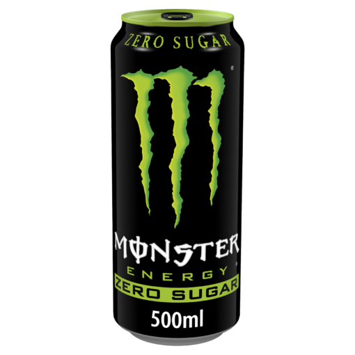 Monster Energy Original ZERO Sugar 12 x 500ml PMP Cans – Refreshing Energy Drinks