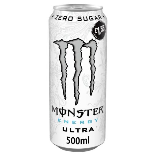 Monster Energy Ultra White 12 x 500ml PMP – Refreshing Energy Drinks