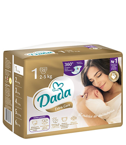 bf.jpg Dada 1 Newborn 2-5 kg Extra Care kg 26 pcs