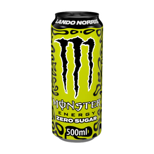 Monster Energy Lando Norris Zero 12 x 500ml Sugar Free Drink With Caffeine B Vitamins Ginseng Guaran
