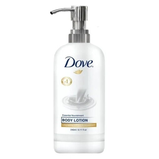 Dove Nourishing Body Lotion with Pump - Hydrating, Signature Dove Scent, 240 ml (8.11 oz), 6 Pack