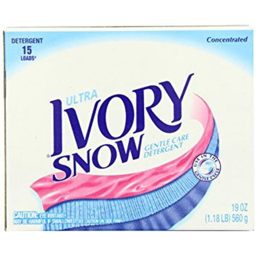 Ivory Snow Ultra Powder Detergent Gentle Care Detergent 19 ounce, PACK OF 3
