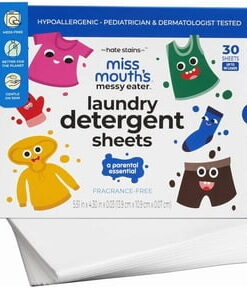 miss-mouths-messy-eater-laundry-detergent-sheets-30-sheets-laundry-detergent-hypoallergenic-sensitive-skin-safe-pediatrician-and-dermatologist-tested-fragrance-free-2
